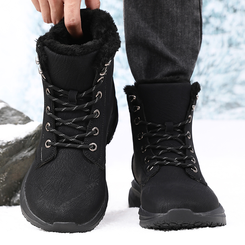 Men'S Fashion Hiking Boots - Bottes de neige imperméables à bout