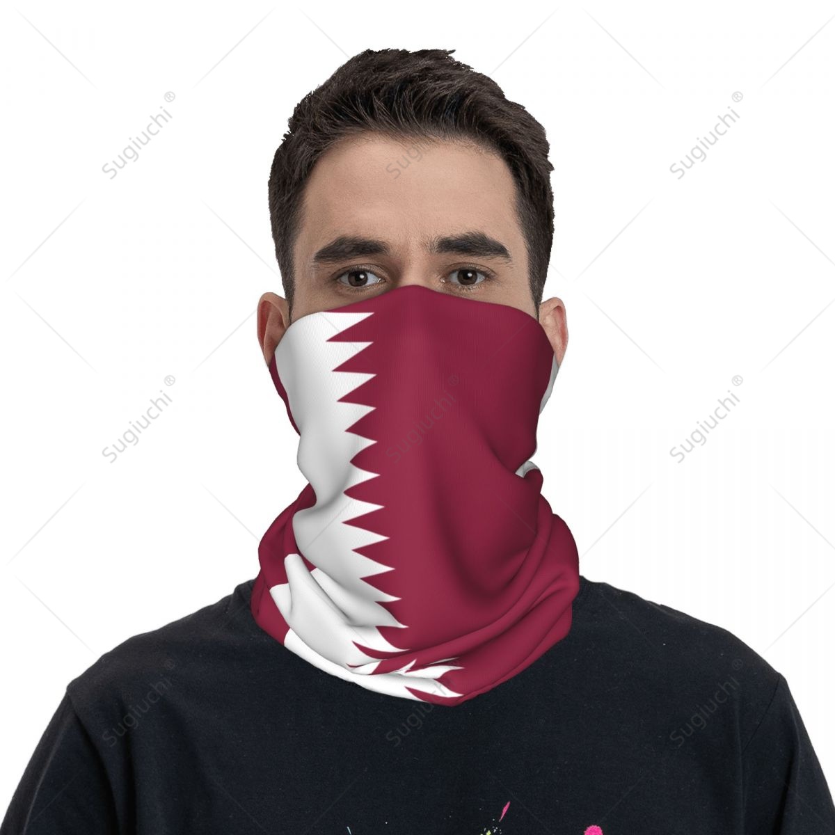 Men'S Fashion Qatar - Écharpe unisexe avec drapeau du Qatar,