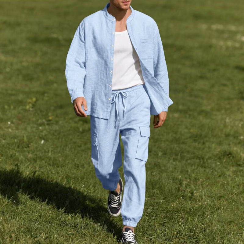 Linen Shirt Summer - Ensemble deux pièces en lin respirant