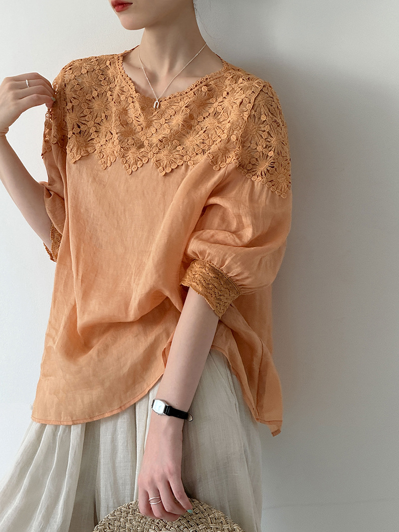 Linen Shirt Summer - Blouses d'été 2026 pour femmes 100