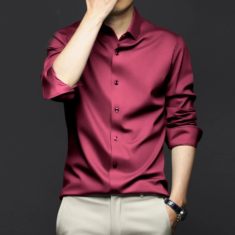 Dress Shirt Non-Iron - Grande robe pour hommes, chemise blanche