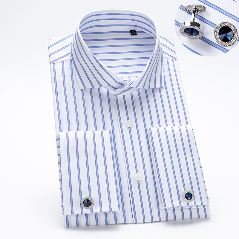 Dress Shirt Non-Iron - Chemise à Manchette Française en Coton