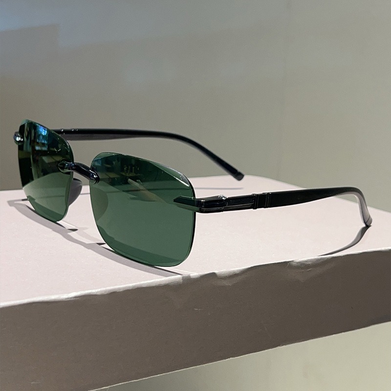 Men'S Fashion Rimless Glasses - Lunettes de soleil pilote pour hommes,