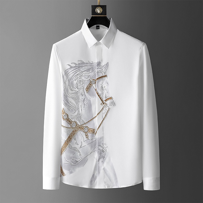 Dress Shirt Non-Iron - Robe chemises blanches pour hommes à