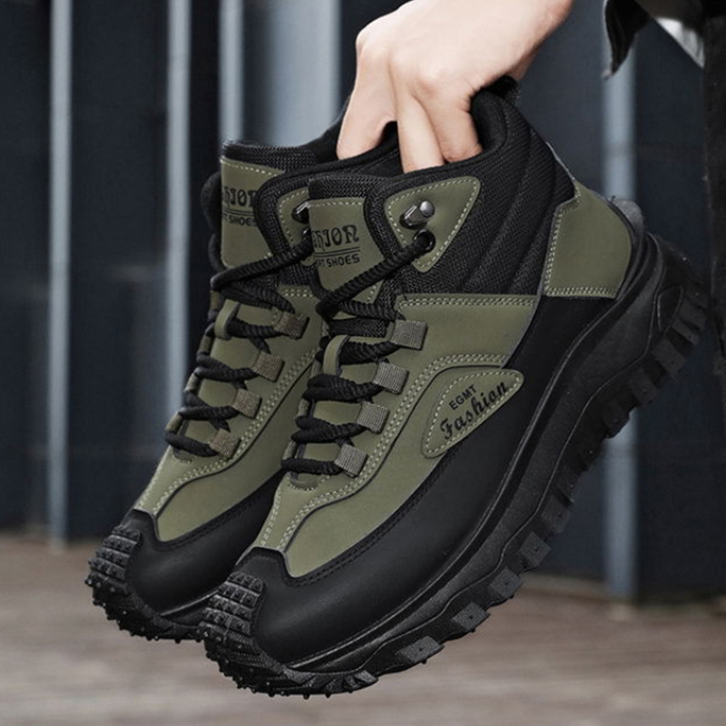Men'S Fashion Hiking Boots - Bottes de randonnée mi-hautes pour hommes,