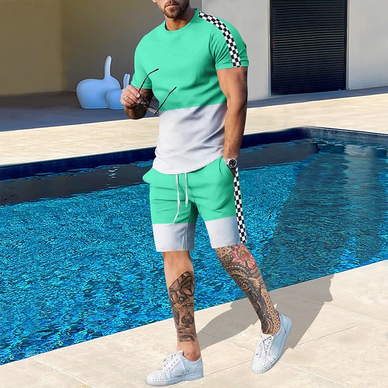 Men'S Fashion Trends 2025 - Ensemble 2 pièces pour homme, motif