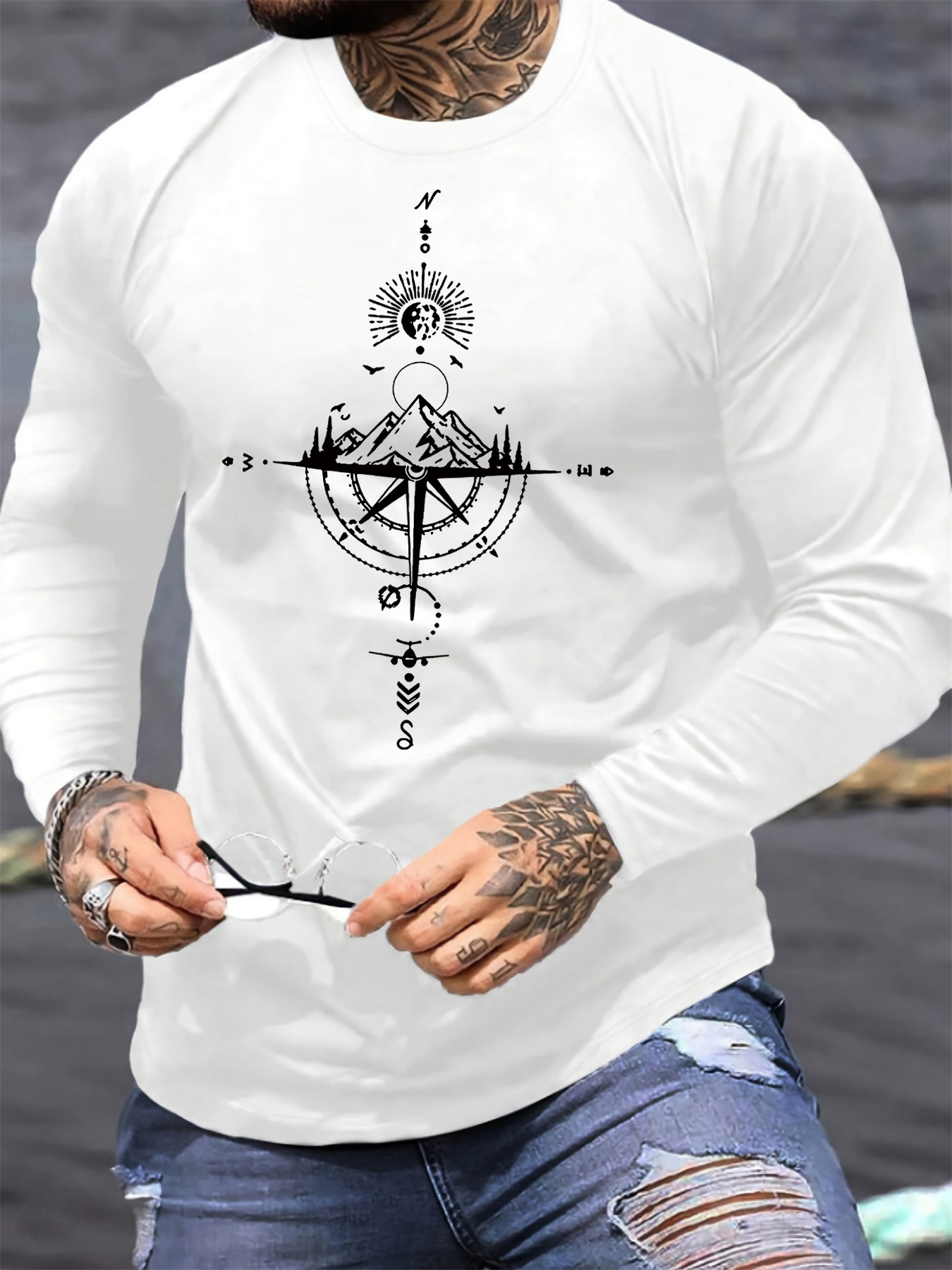 Men'S Fashion Trends 2025 - 100% pur coton hommes à manches