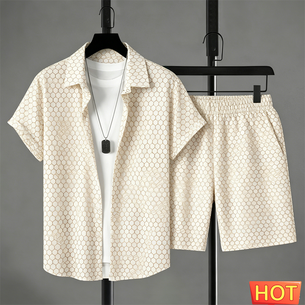 Quality Men'S Fashion - Ensemble Chemise Homme Été Dégradé et