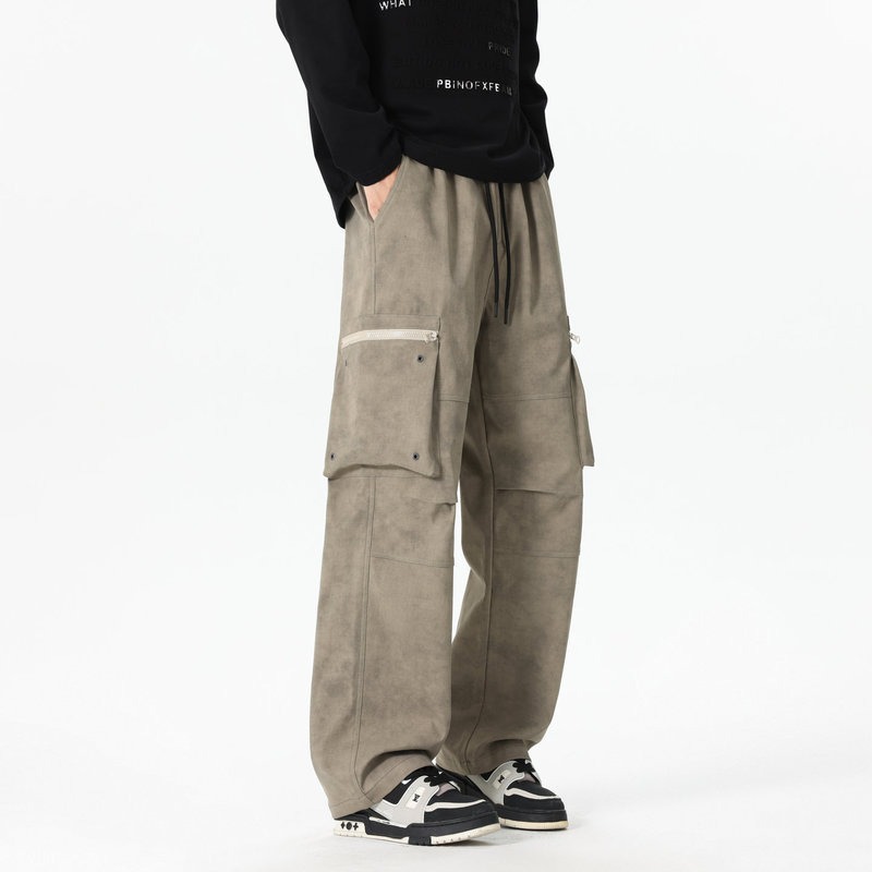 Mens Fashion Cargo Pants - Pantalon élastique taille haute pour hommes,