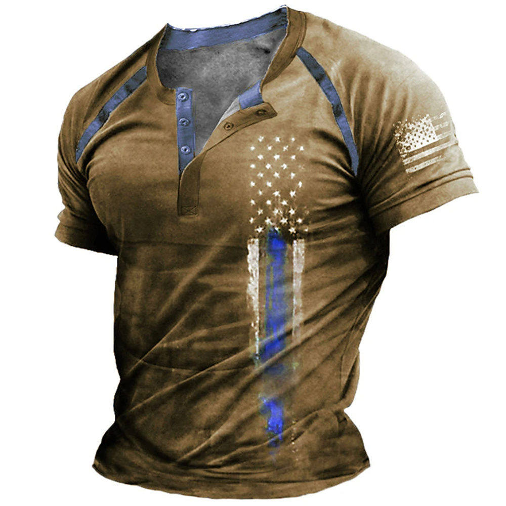 Quality Men'S Fashion - T-shirt décontracté pour homme à col