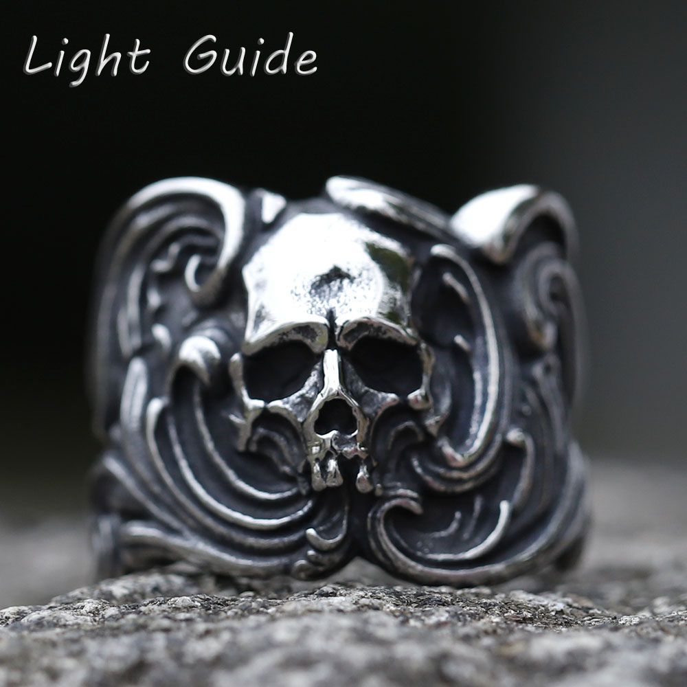 Men'S Fashion Guide - Bague punk en acier inoxydable 316L