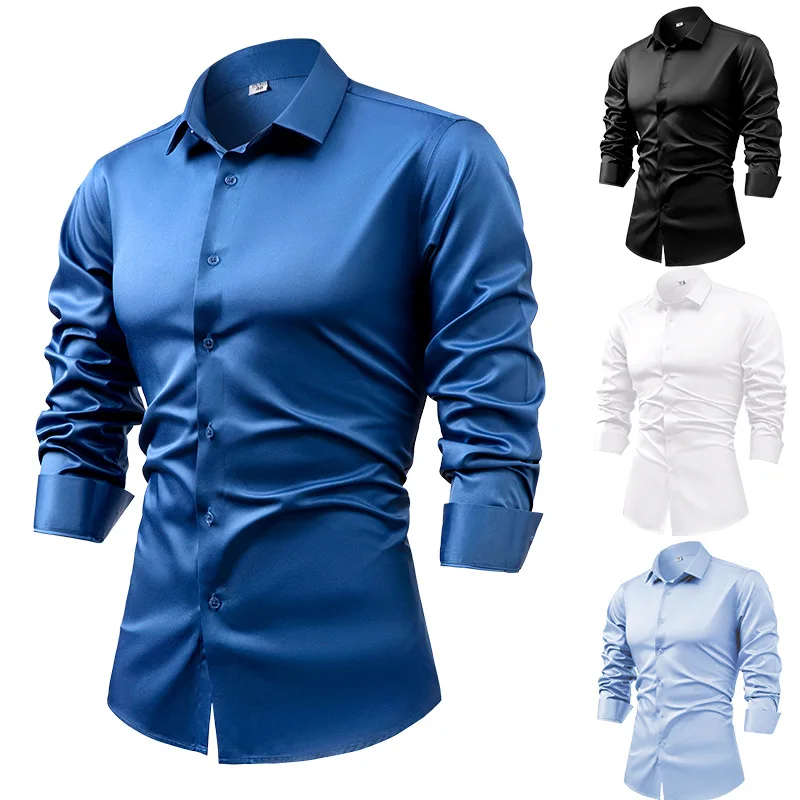 Dress Shirt Non-Iron - Chemises provoqué à manches longues en
