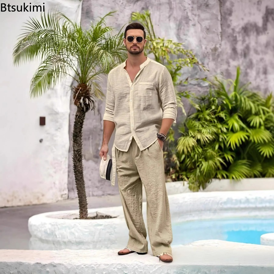 Linen Shirt Summer - Nouvel ensemble décontracté 2 pièces pour