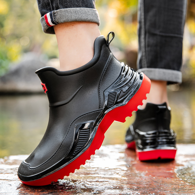 Men'S Fashion Hiking Boots - Chaussures de pluie unisexes antidérapantes pour
