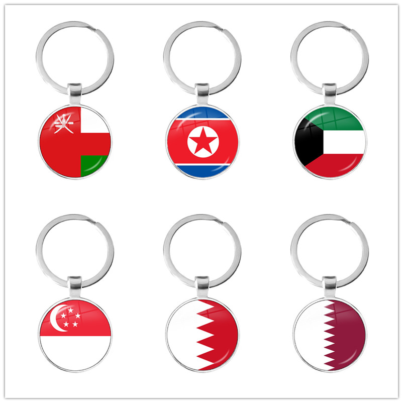 Men'S Fashion Qatar - Porte-clés drapeau National de singapour, Cabochon