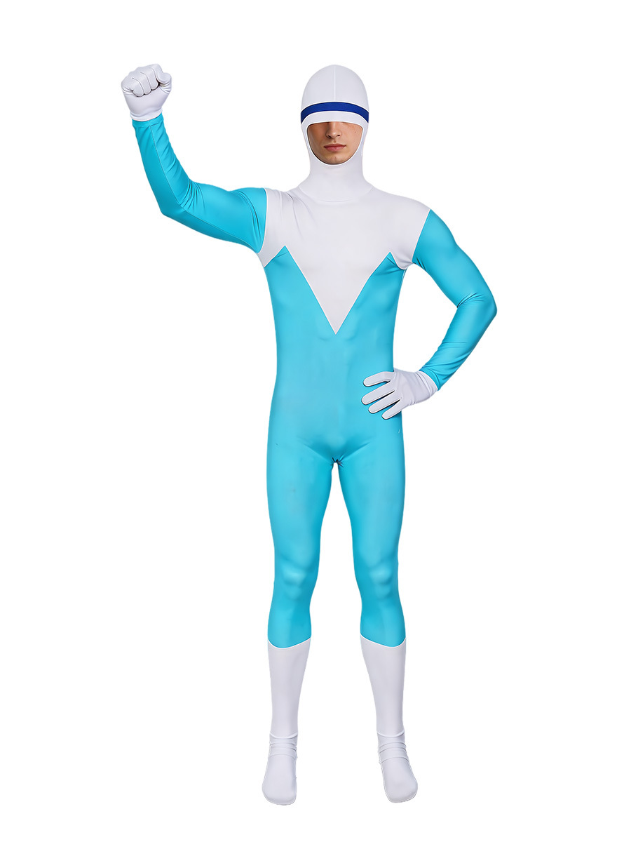 Mens Fashion Jumpsuit - Costume de cosplay Incredibles Cool Ice