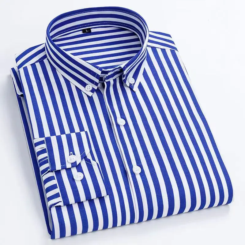 Dress Shirt Non-Iron - Chemise rayée pour hommes chemises à