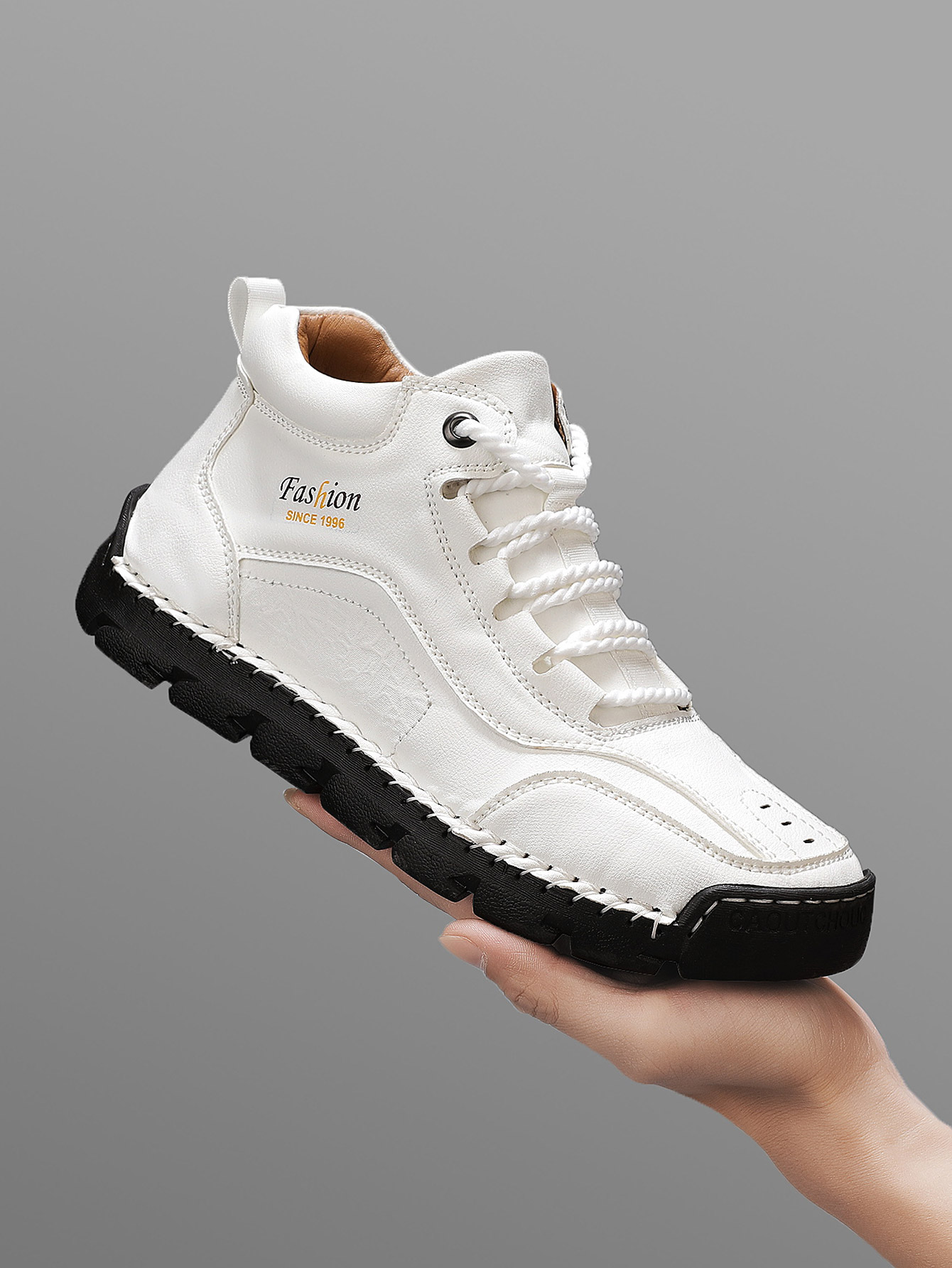 Men'S Fashion Hiking Boots - Chaussures décontractées mi-hautes faites à la