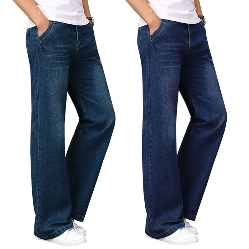 Men'S Fashion Jeans And Boots - Jean Évasé en Denim pour Homme,