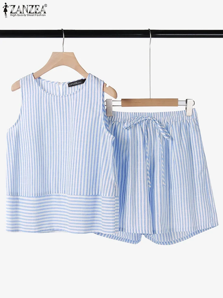 Mens Fashion Summer 2025 - ZANZEA été femmes costumes courts sans