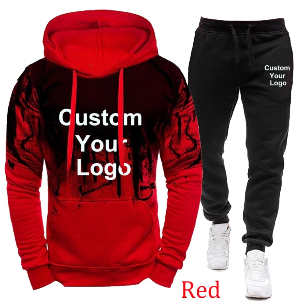 Men'S Fashion Logo - Ensemble de survêtement camouflage personnalisé avec