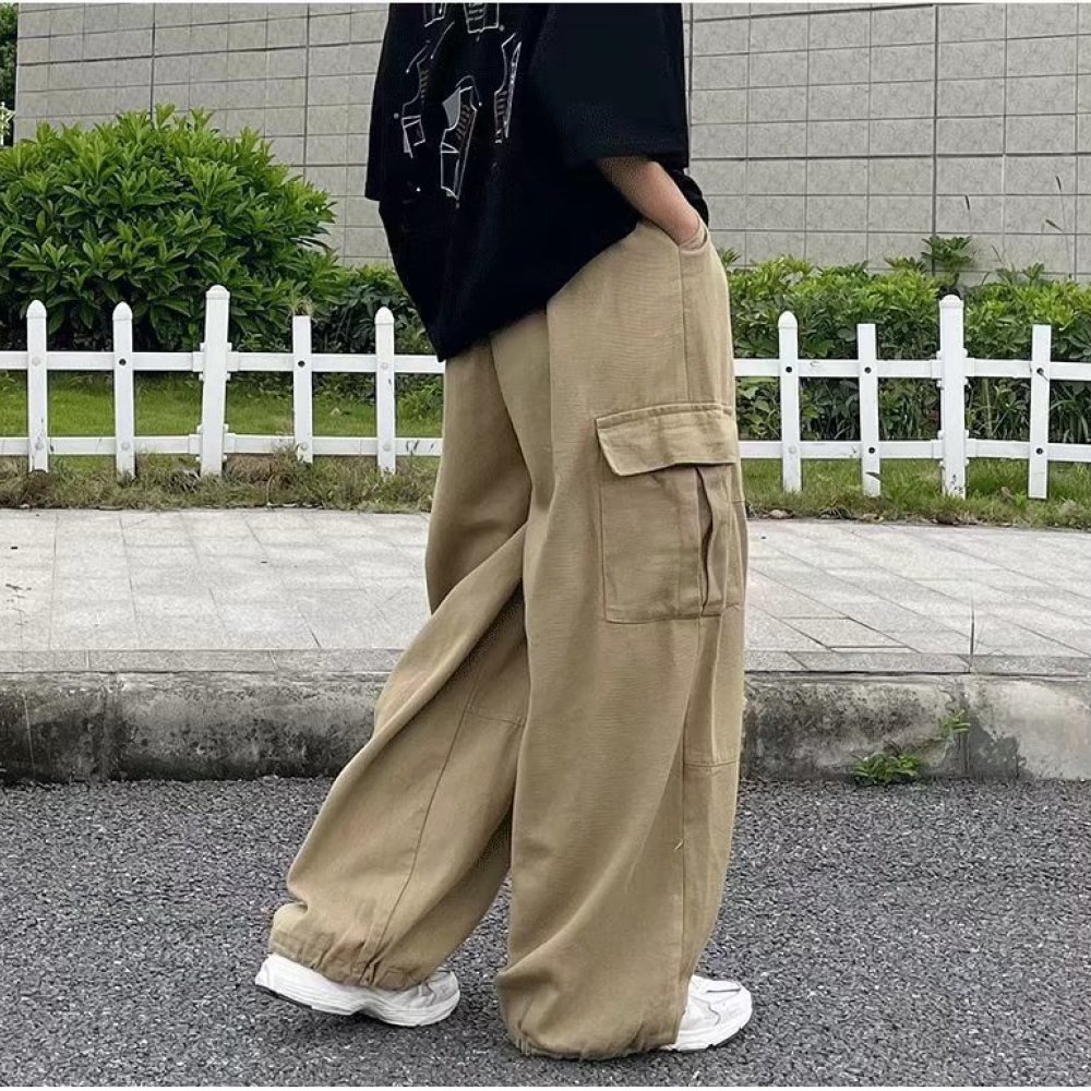 Mens Fashion Cargo Pants - Pantalon cargo streetwear japonais pour homme,