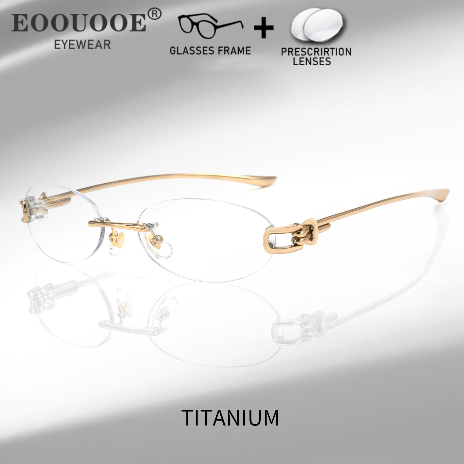 Men'S Fashion Rimless Glasses - Nouvelle conception de lunettes sans monture