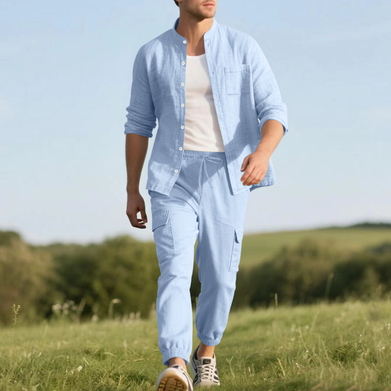 Ensemble deux pièces en lin re - Linen Shirt Summer avis et prix
