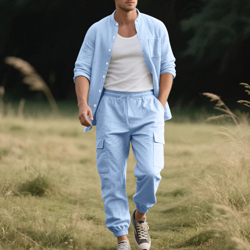 Ensemble deux pièces en lin re - Linen Shirt Summer avis et prix