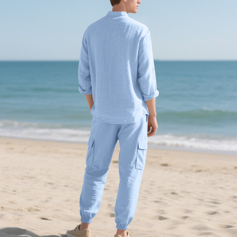 Ensemble deux pièces en lin re - Linen Shirt Summer avis et prix