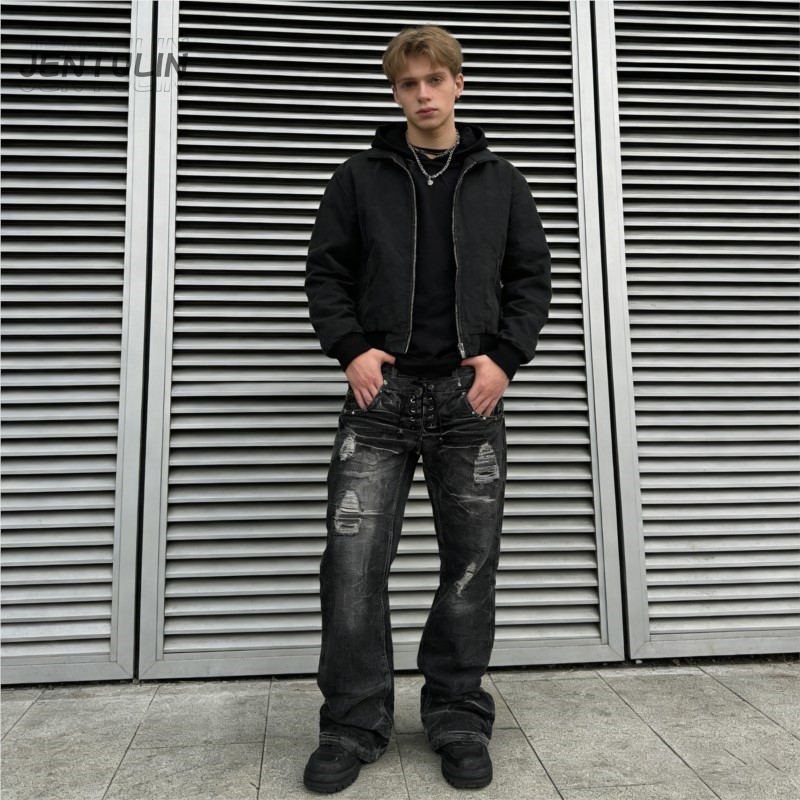 Jean rétro Y2K déchiré et déla - Men'S Fashion Jeans And Boots avis et prix