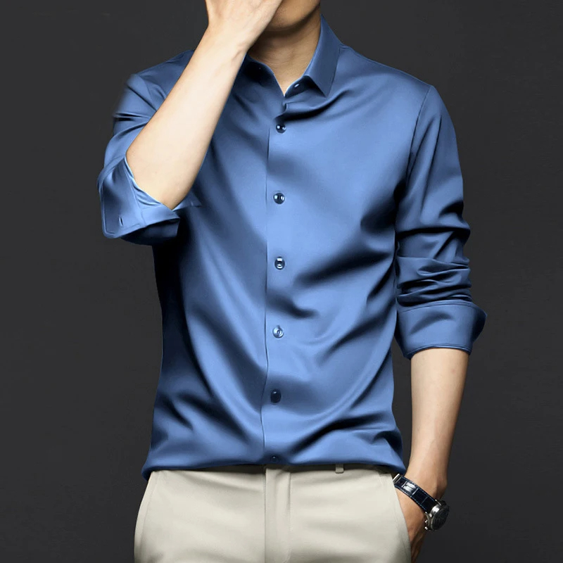 Grande robe pour hommes, chemi - Dress Shirt Non-Iron avis et prix