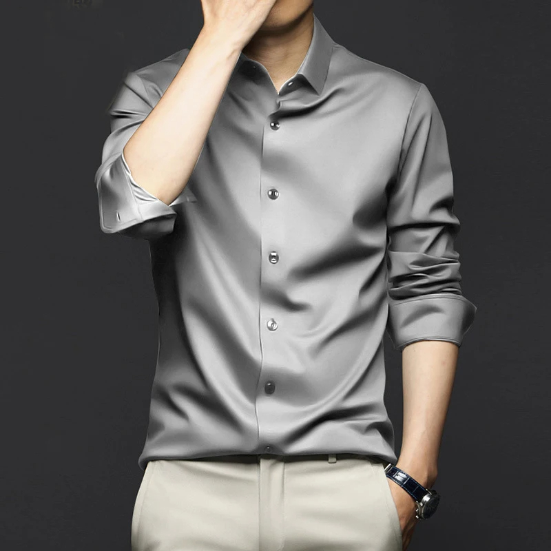 Grande robe pour hommes, chemi - Dress Shirt Non-Iron avis et prix