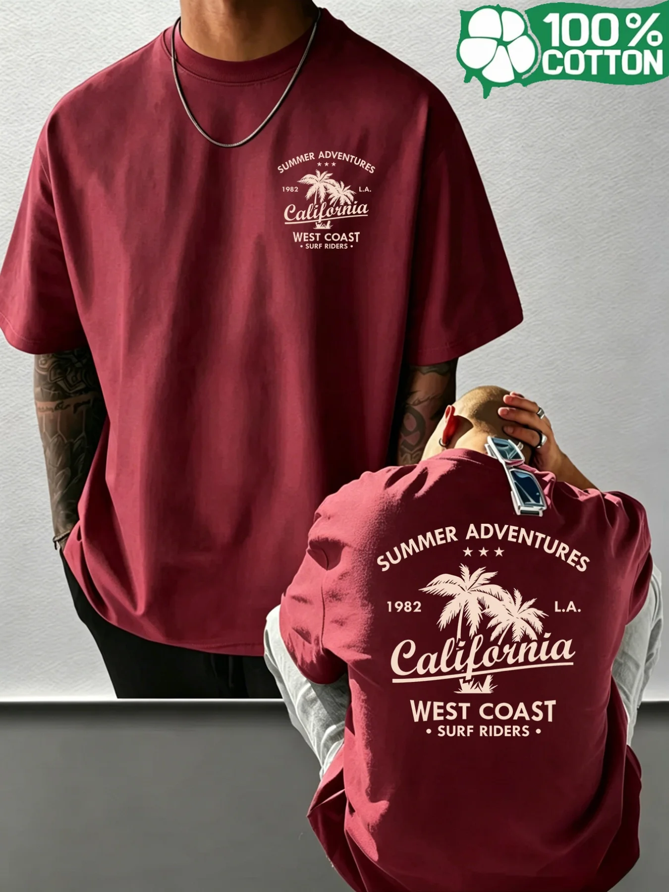 T-shirt pour homme California  - Men'S Fashion Trends 2025 avis et prix