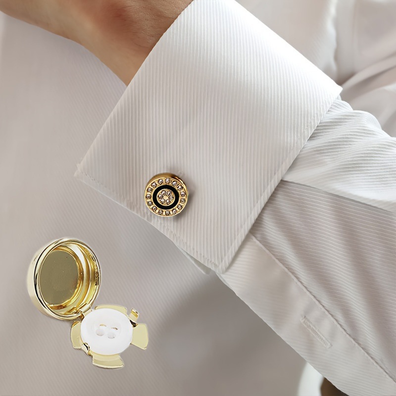1/2 Paires de Boutons de Manch - Dress Shirt Non-Iron avis et prix