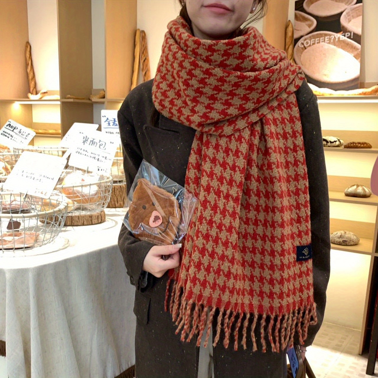 FANGSIGE Élégant Écharpe Chaud - Men Scarf Wool avis et prix