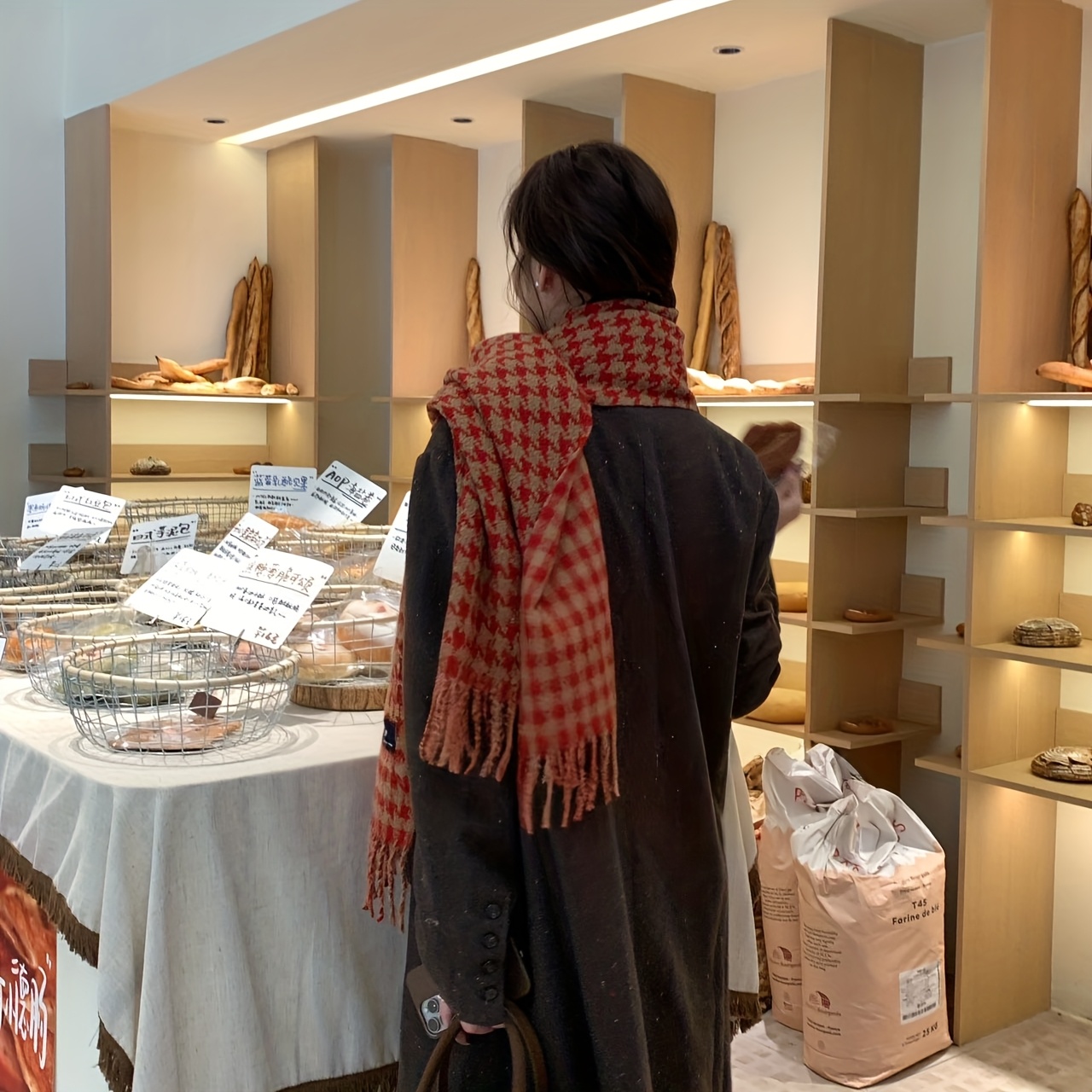 FANGSIGE Élégant Écharpe Chaud - Men Scarf Wool avis et prix