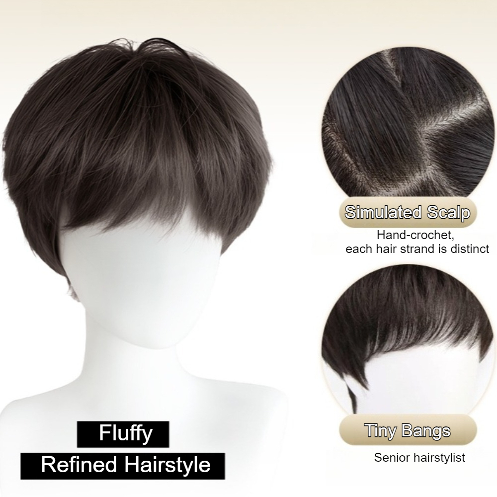 Perruque synthétique lisse pou - Men Fashion Korean Style avis et prix