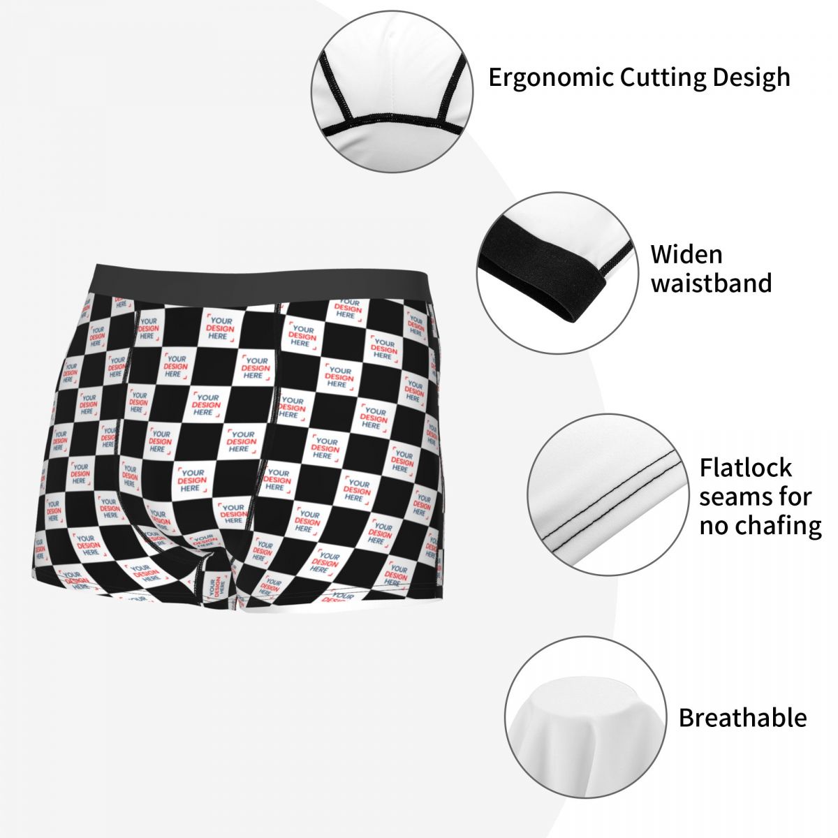 Boxers personnalisés à la mode - Men'S Fashion Logo avis et prix