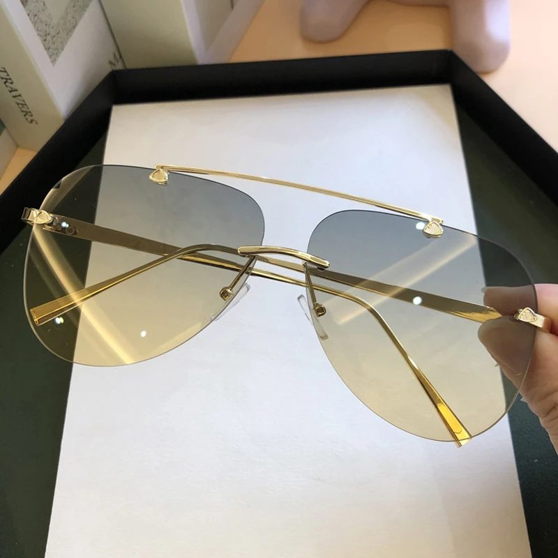 Lunettes de soleil vintage san - Men'S Fashion Rimless Glasses avis et prix
