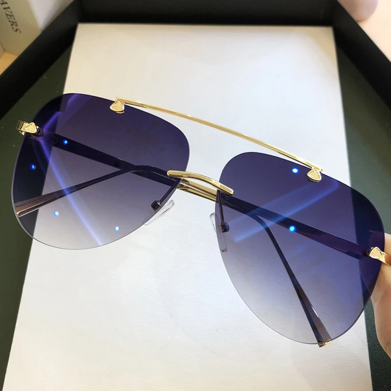 Lunettes de soleil vintage san - Men'S Fashion Rimless Glasses avis et prix