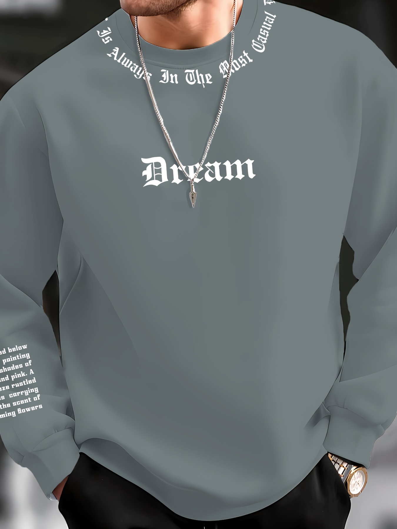 Sweat-shirt à col rond pour ho - Mens Fashion Top avis et prix