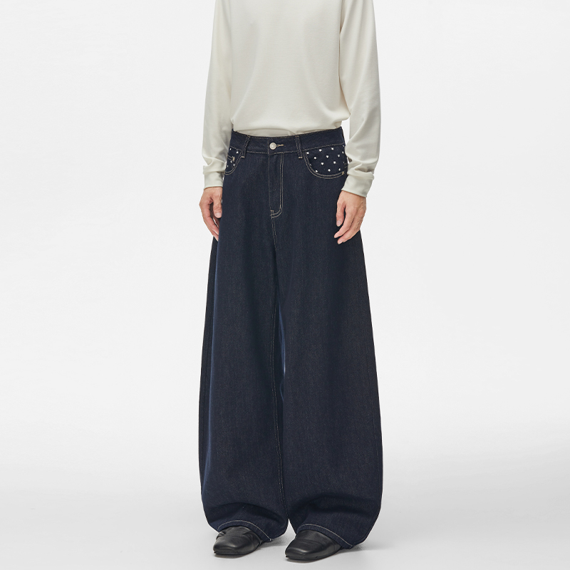 Jean en denim brut à imprimé é - Men'S Fashion Jeans And Boots avis et prix
