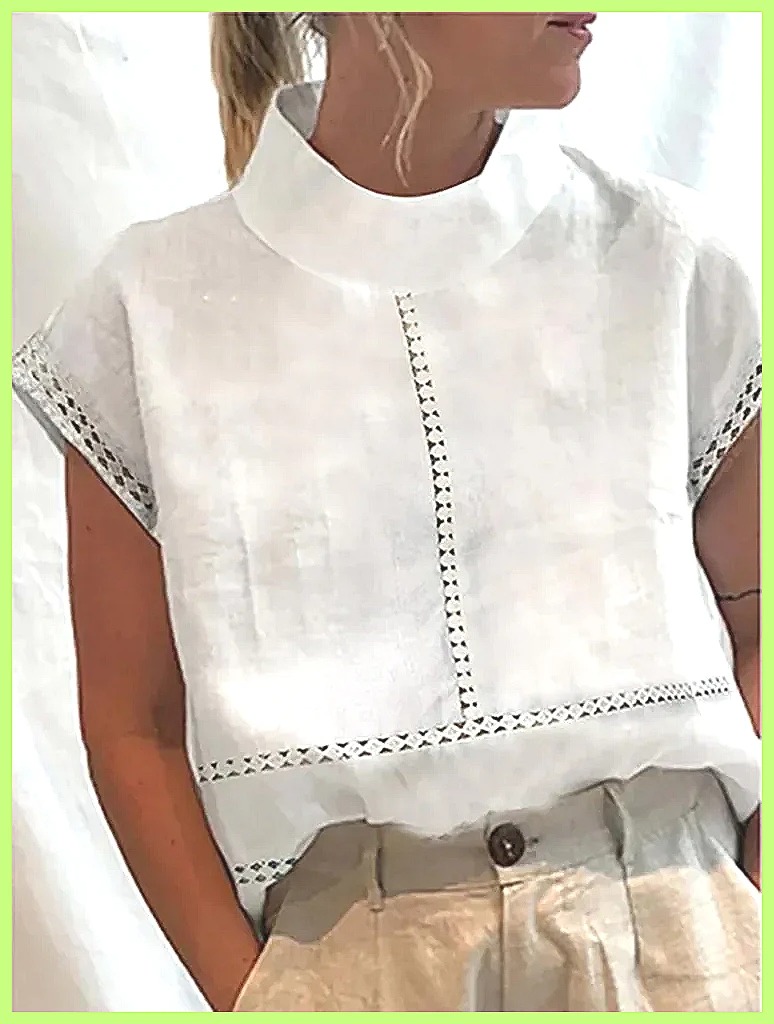 Chemisier en coton et lin pour - Linen Shirt Summer avis et prix