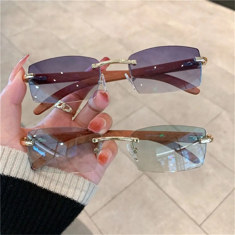 Lunettes de soleil punk tendan - Men'S Fashion Rimless Glasses avis et prix