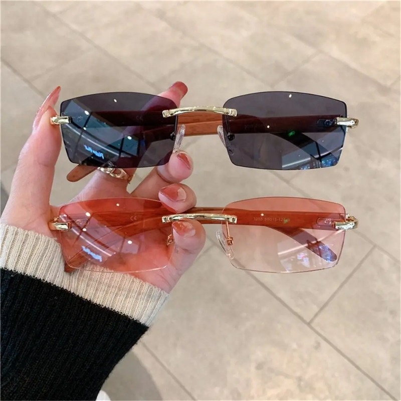 Lunettes de soleil punk tendan - Men'S Fashion Rimless Glasses avis et prix