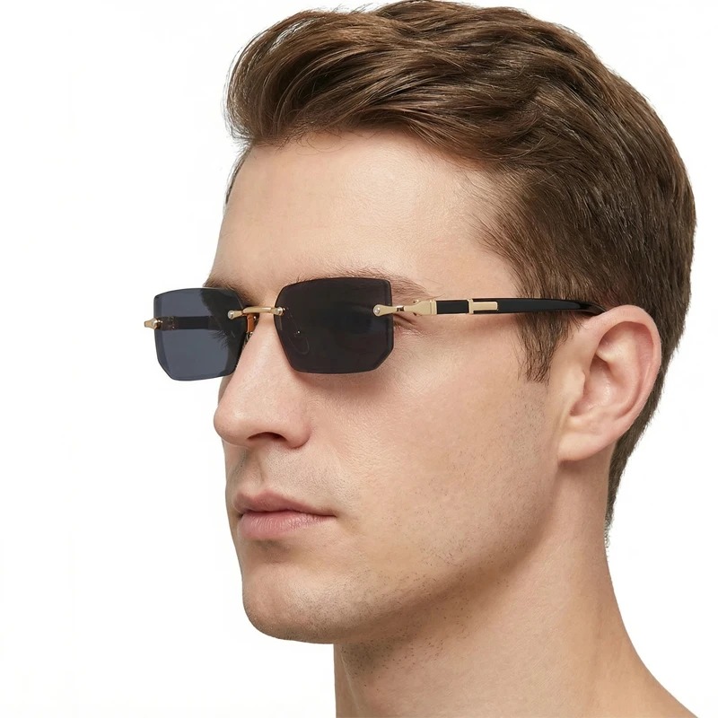 Lunettes de soleil sans montur - Men'S Fashion Rimless Glasses avis et prix