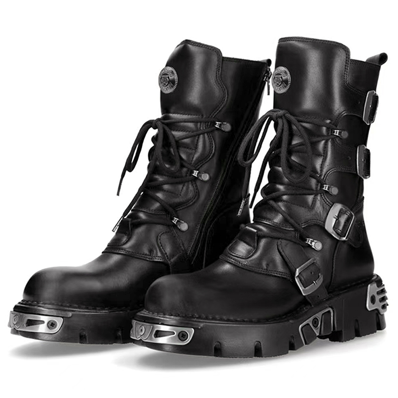 Hommes de luxe mode punk gothi - Men'S Fashion Footwear avis et prix