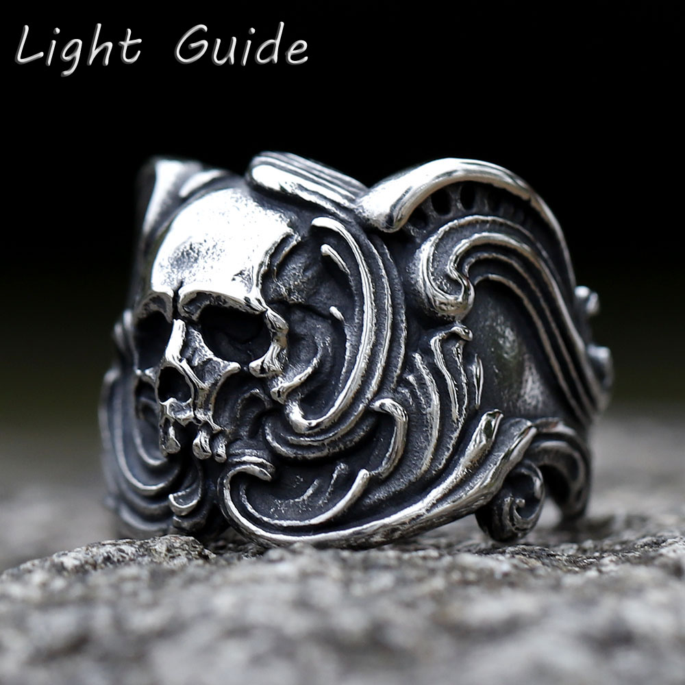 Bague punk en acier inoxydable - Men'S Fashion Guide avis et prix