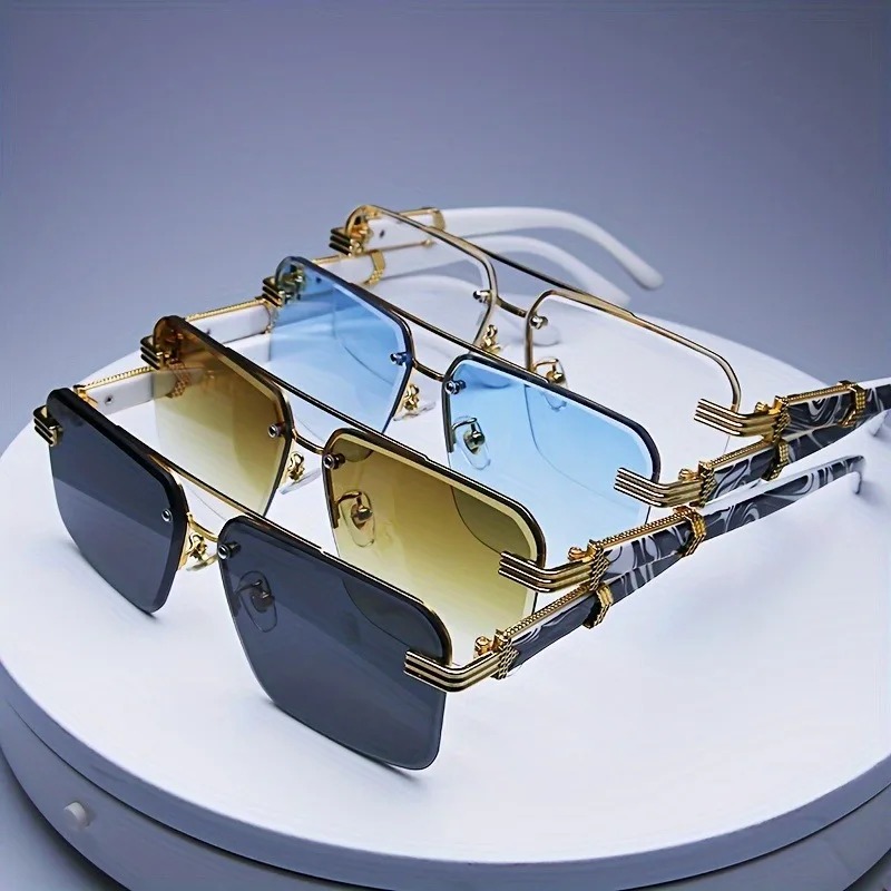 Lunettes de soleil sans montur - Men'S Fashion Rimless Glasses avis et prix